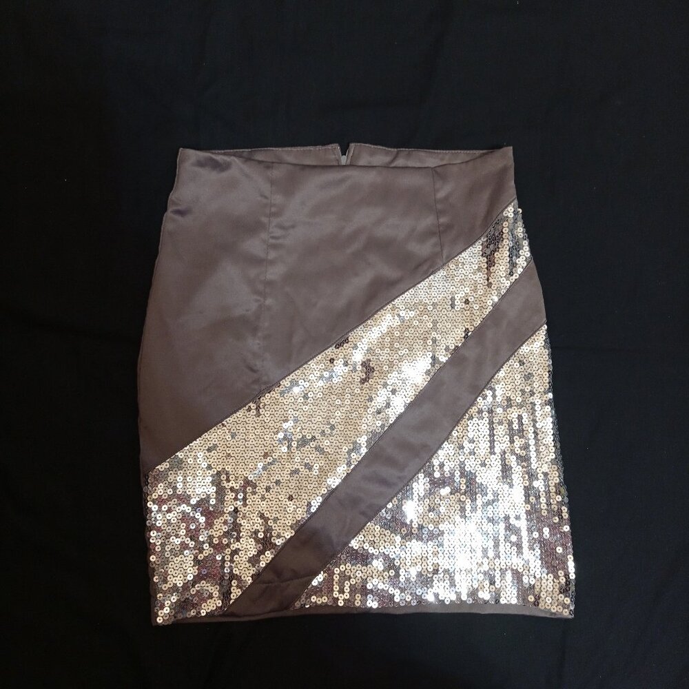 HAVE Bling Bling Mini skirt Size S Grey Polyester